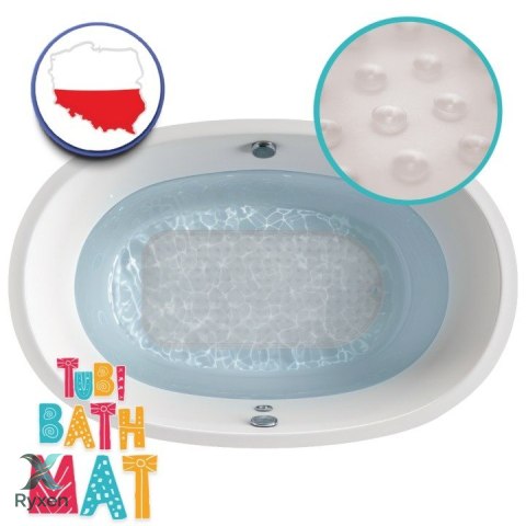 Mata kąpielowa antypoślizgowa szara TUBAN