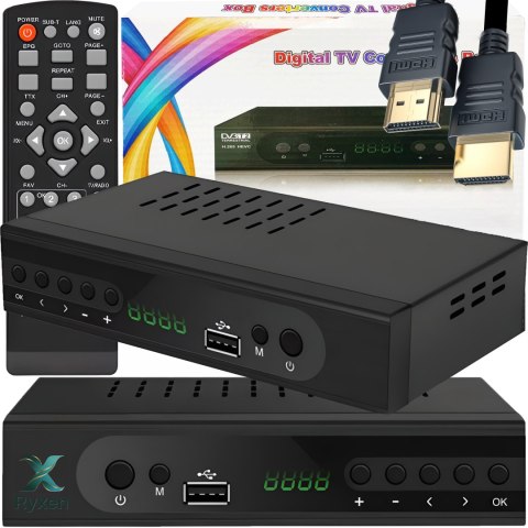 Tuner dekoder dvb t2 hevc h.265 telewizji naziemnej 4k ultra hd usb pilot -e255 RTO