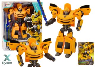 Auto-Robot 2w1 Sportowy Wyścigowy Figurka Broń Żółty LEAN TOYS