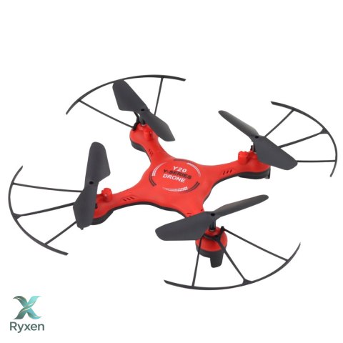 Dron Y20 UFO Zdalnie Sterowany Światła Obrót 360° Czerwony LEAN TOYS