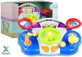 Interaktywna Kierownica Dla Dziecka Panel Dźwięki LEAN TOYS
