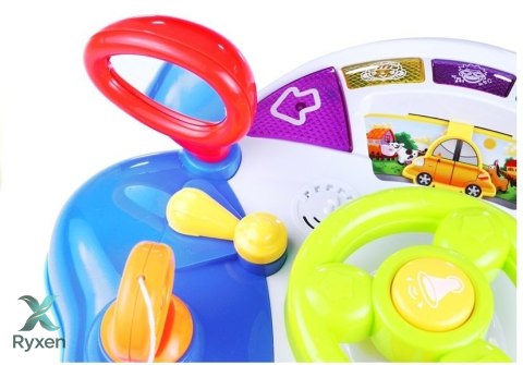 Interaktywna Kierownica Dla Dziecka Panel Dźwięki LEAN TOYS