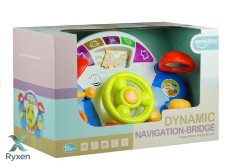 Interaktywna Kierownica Dla Dziecka Panel Dźwięki LEAN TOYS