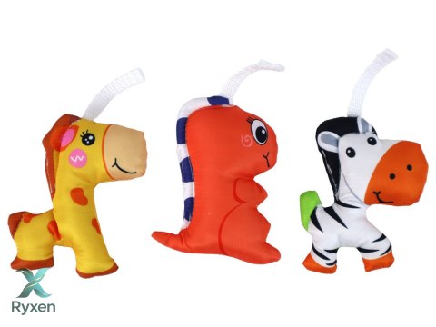 Karuzela Do Łóżeczka Na Baterie Klips Uniwersalny Zawieszki Niebieska LEAN TOYS