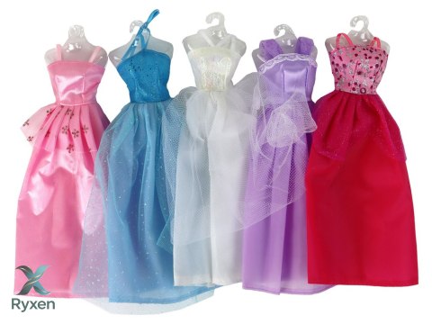 Lalka Dla Dzieci Długie Blond Włosy Szafa Buty Sukienki Akcesoria Różowa LEAN TOYS