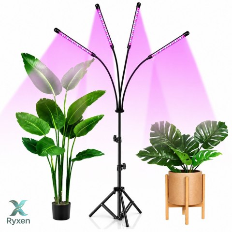 Lampa LED Do Wzrostu Uprawy I Doświetlania Roślin Statyw 4 Panele Pilot LEAN