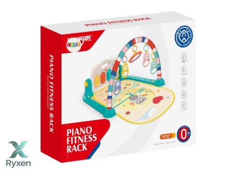 Mata Gimnastyczna Dla Niemowląt Pianinko Edukacyjne Sowa Dźwięki LEAN TOYS