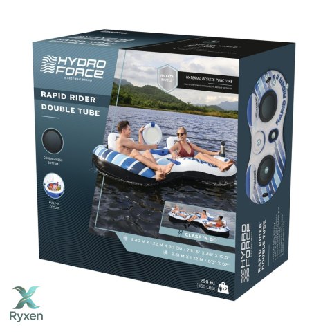 Materac Dmuchany 2 Osobowy z Chłodziarką Rapid Rider II Bestway 43113 BESTWAY