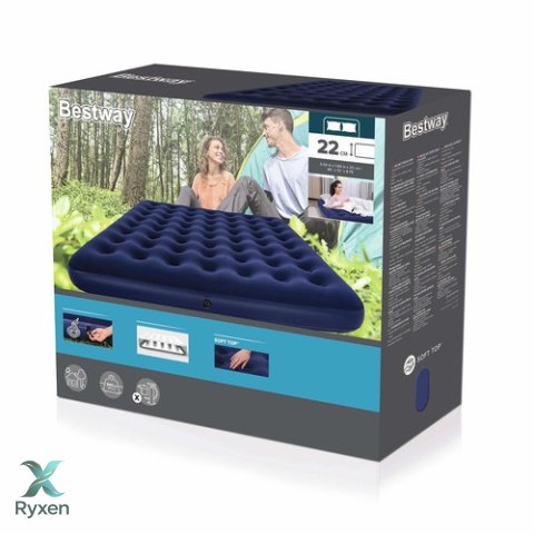 Materac dwuosobowy 203x183x22cm - BESTWAY 67004 BESTWAY