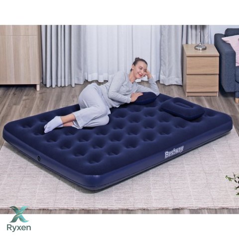 Materac dwuosobowy z pompką - BESTWAY 67374 BESTWAY