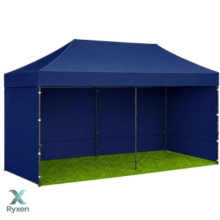 Namiot Ekspresowy Ogrodowy Cateringowy Pawilon Handlowy Granatowy 3x6 M LEAN