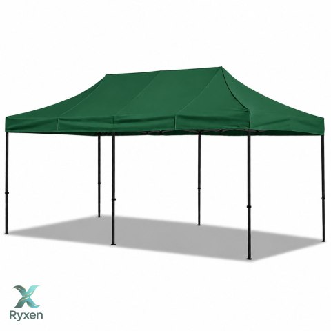Namiot Ekspresowy Ogrodowy Cateringowy Pawilon Handlowy Zielony 3x6 M LEAN