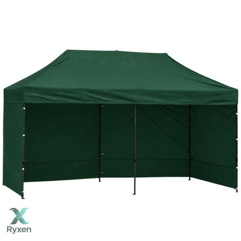 Namiot Ekspresowy Ogrodowy Cateringowy Pawilon Handlowy Zielony 3x6 M LEAN