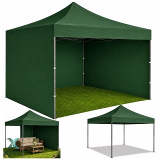 Namiot Ogrodowy Ekspresowy Pawilon Handlowy Cateringowy Zielony 3x3M LEAN