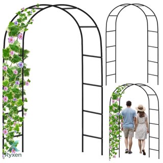 Pergola Ogrodowa Metalowa Na Rośliny Podpora Do Pnączy Łuk 240x140 cm LEAN