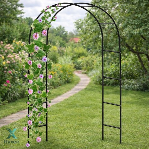 Pergola Ogrodowa Metalowa Na Rośliny Podpora Do Pnączy Łuk 240x140 cm LEAN