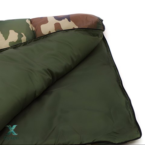 Śpiwór mumia turystyczny 2w1 kołdra pod namiot kaptur pokrowiec 210x75cm- s212 RTO