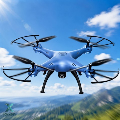 Zdalnie Sterowany Dron X5HW SYMA Niebieski LEAN TOYS