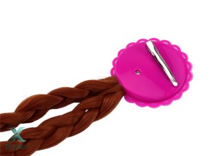 Zestaw Akcesoriów Małej Księżniczki Różdżka Rękawiczka Korona Warkocze LEAN TOYS