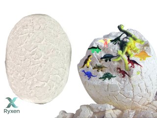 Zestaw Archeologiczny Wykopaliska Ogromne Jajo 12 Figurek Dinozaur LEAN TOYS