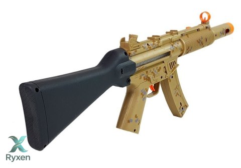 Zestaw Wojskowy Militarny Broń Karabin Pistolet Słuchawki Gwizdek Światła LEAN TOYS