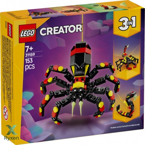Klocki creator 31159 dzikie zwierzęta: niezwykły pająk LEGO