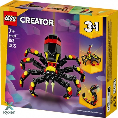 Klocki creator 31159 dzikie zwierzęta: niezwykły pająk LEGO