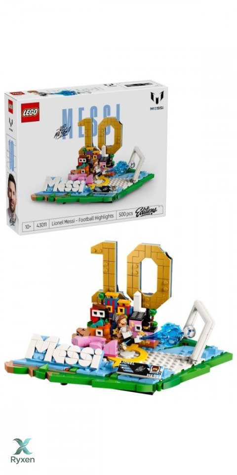 Klocki editions 43011 lionel messi - piłkarskie momenty LEGO