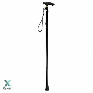 Laska Teleskopowa Składana Regulowana Aluminiowa Dla Seniora Czarna 85-95cm LEAN