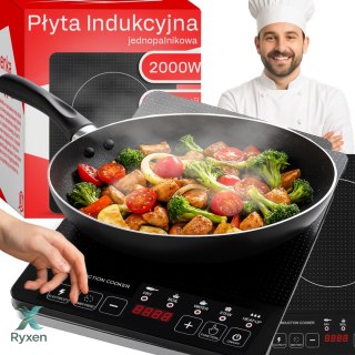 Płyta indukcyjna jeden palnik, elektryczna mobilna 2000w kuchenka 5 funkcji o210-1 RTO