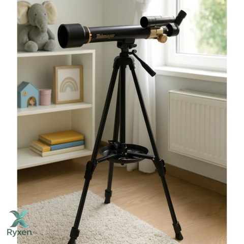 Teleskop Astronomiczny Edukacyjny Aluminiowy Akcesoria Statyw 1.35 M LEAN TOYS
