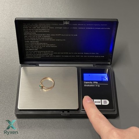 Waga kieszonkowa 500 x 0,1g z klapką 23573 RUHHY