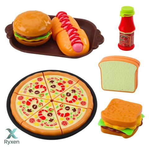 Zestaw Piknikowy Koszyk Pleciony Jedzenie Akcesoria 33 el. LEAN TOYS