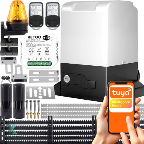 Zestaw do bram przesuwnych force 760 4x pilot 5x listwa lampa wifi RTO