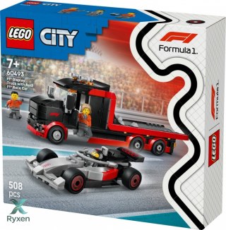 Klocki city 60493 ciężarówka f1 z bolidem audi f1 LEGO