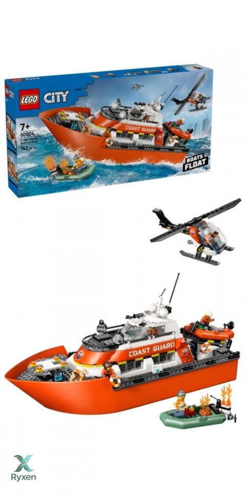 Klocki city 60504 Łódź ratunkowa i helikopter straży przybrzeżnej LEGO