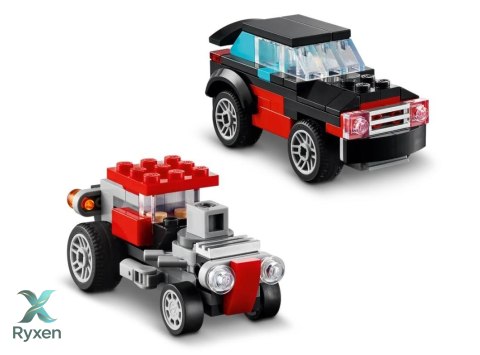 Klocki creator 31146 ciężarówka z platformą i helikopterem LEGO
