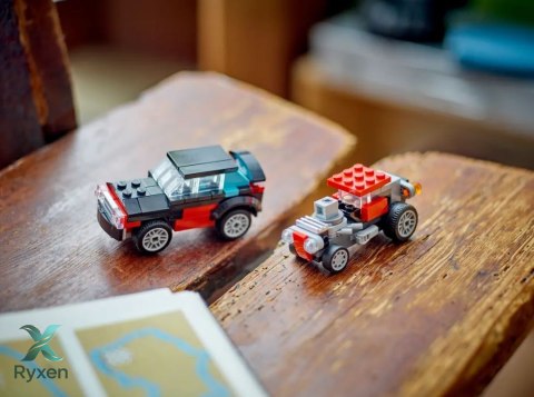 Klocki creator 31146 ciężarówka z platformą i helikopterem LEGO