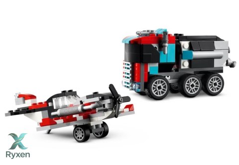Klocki creator 31146 ciężarówka z platformą i helikopterem LEGO