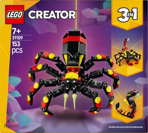 Klocki creator 31159 dzikie zwierzęta: niezwykły pająk LEGO