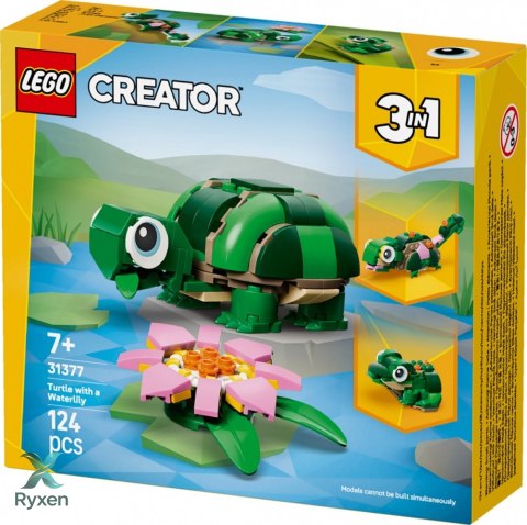 Klocki creator 31377 Żółw i kwiat lilii wodnej LEGO