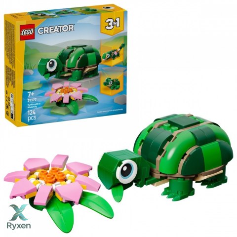 Klocki creator 31377 Żółw i kwiat lilii wodnej LEGO