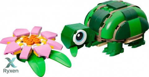 Klocki creator 31377 Żółw i kwiat lilii wodnej LEGO