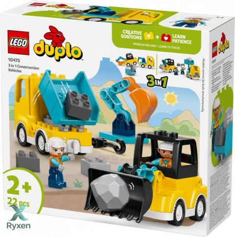 Klocki duplo 10475 maszyny budowlane 3 w 1 LEGO