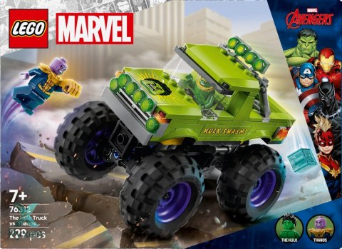 Klocki super heroes 76312 monster truck hulka kontra thanos LEGO