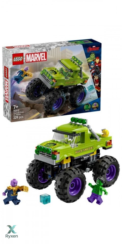 Klocki super heroes 76312 monster truck hulka kontra thanos LEGO
