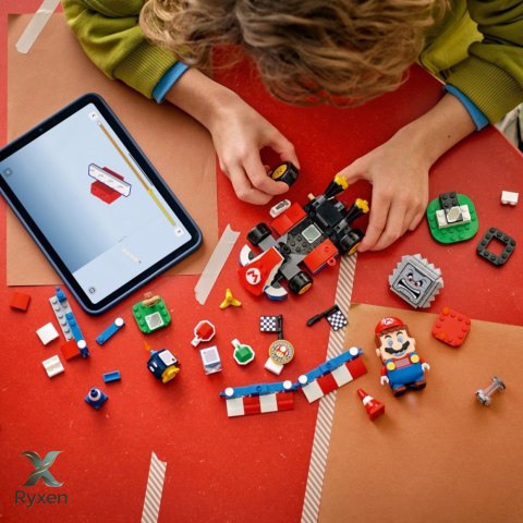 Klocki super mario 72043 mario kart - interaktywna figurka lego mario i standard kart LEGO