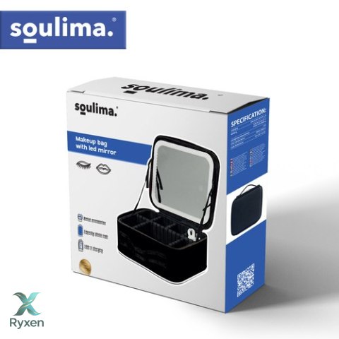Kuferek kosmetyczny z lusterkiem LED Soulima 27236 SOULIMA