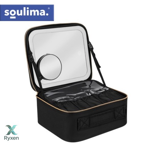 Kuferek kosmetyczny z lusterkiem LED Soulima 27236 SOULIMA