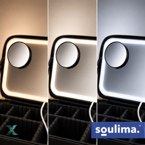 Kuferek kosmetyczny z lusterkiem LED Soulima 27236 SOULIMA